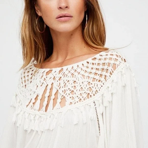 FREEPEOPLE Camille Maxi Ivory Dress - Picture 4 of 6